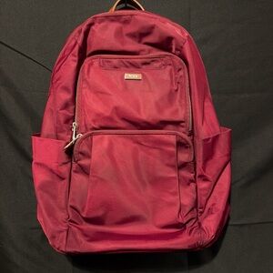 Tumi Burgundy Travel Backpack